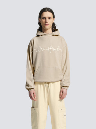 Garden Hose Chain Stitch Hoodie - Solid Khaki
