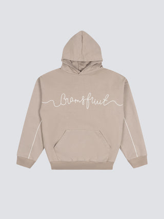 Garden Hose Chain Stitch Hoodie - Solid Khaki