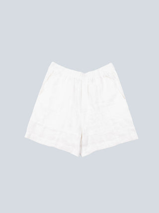 Linen Repair Shorts - White