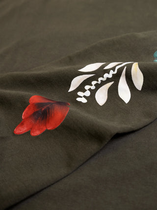 Flora Longsleeve - Solid Charcoal Black