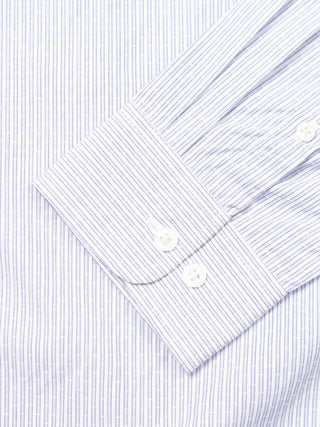 Monogram Shirt - Light Blue Striped