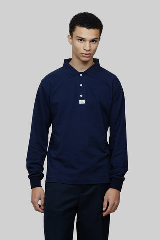 Longsleeve Polo - Navy