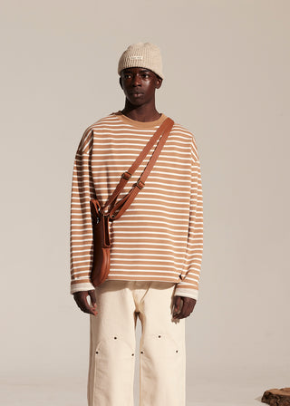 Striped Lemon Sweat - Khaki