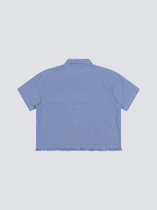 Distressed Farmer’s Shirt SS - Navy