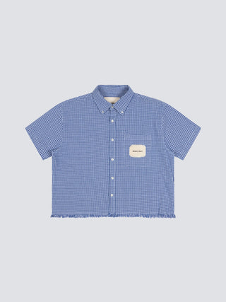 Distressed Farmer’s Shirt SS - Navy