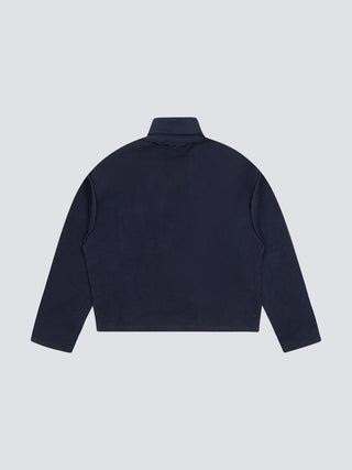 Turtle Neck Chest Pocket - Washed Midnight Blue