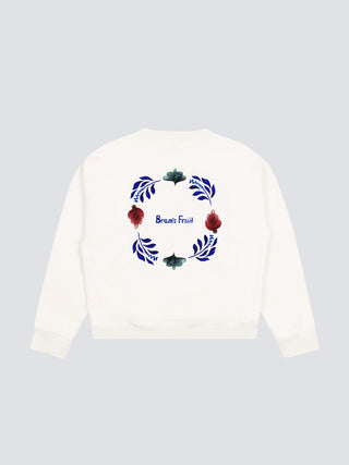 Flora Crewneck - Solid Beige