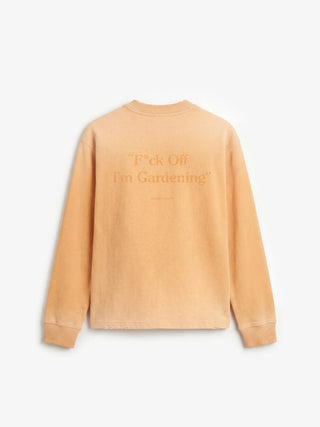 Distressed “F*ck Off I'm Gardening” Longsleeve - Orange