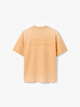 Distressed F*ck Off I'm Gardening T-shirt - Washed Orange