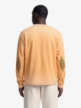 Distressed Leaf Longsleeve - Orange