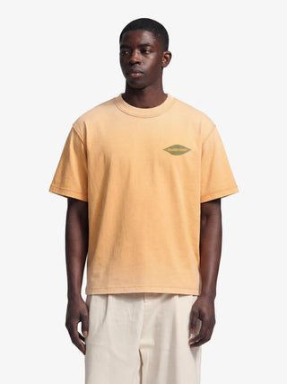 Distressed Leaf T-shirt - Orange