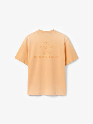 Distressed Big Lemon Outline T-shirt - Orange