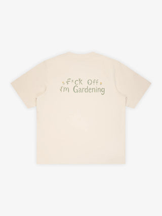 Organic F*ck Off I'm Gardening T-shirt - Beige