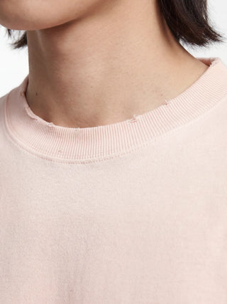 Distressed “F*ck Off I'm Gardening” Longsleeve - Strawberry Milkshake Pink