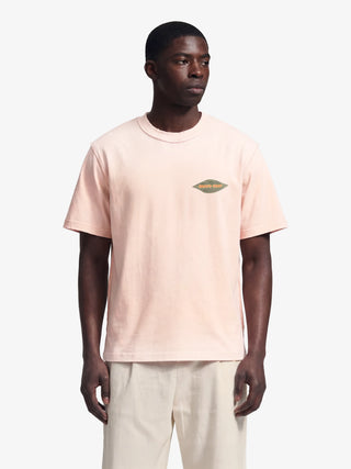 Distressed Leaf T-shirt - Strawberry Milkshake Pink