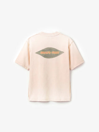 Distressed Leaf T-shirt - Strawberry Milkshake Pink