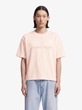 Mesh Logo T-shirt - Strawberry Milkshake Pink