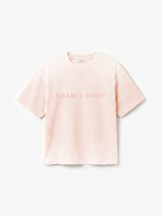 Mesh Logo T-shirt - Strawberry Milkshake Pink