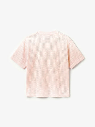 Mesh Logo T-shirt - Strawberry Milkshake Pink