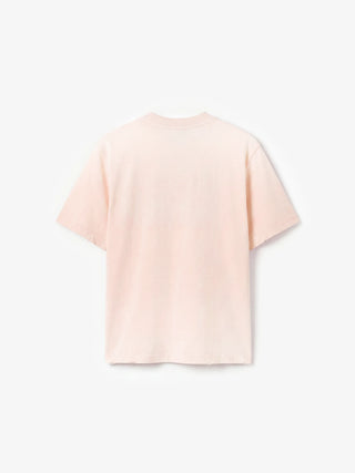 Distressed Script Logo T-shirt - Strawberry Milkshake Pink