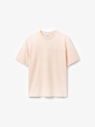 Distressed Big Lemon Outline T-shirt - Strawberry Milkshake Pink