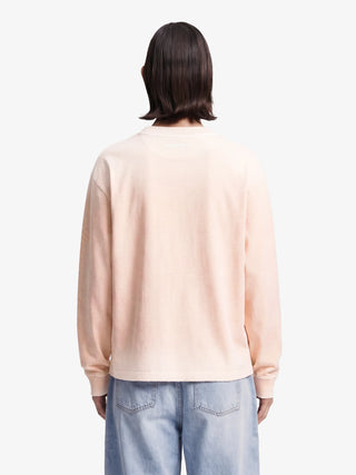 Distressed Script Logo Longsleeve - Strawberry Milkshake Pink