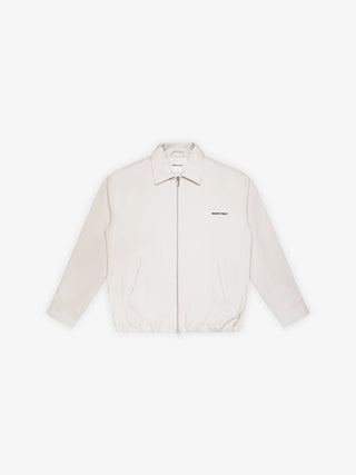 Ripstop Text Logo Jacket - Off White