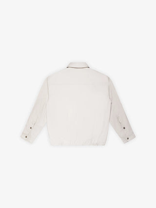 Ripstop Text Logo Jacket - Off White