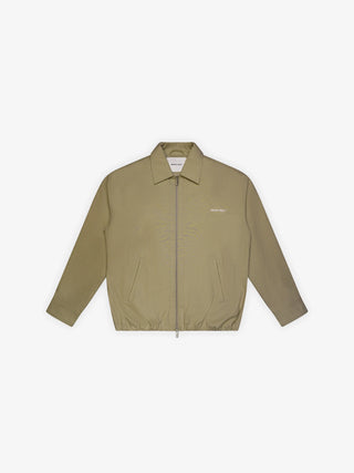 Ripstop Text Logo Jacket - Olive Green