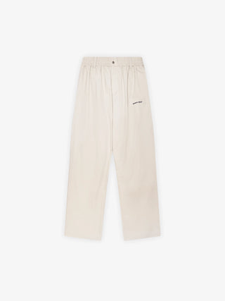 Ripstop Text Logo Pants - Off White