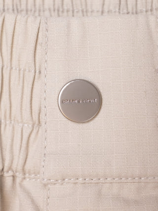 Ripstop Text Logo Pants - Off White