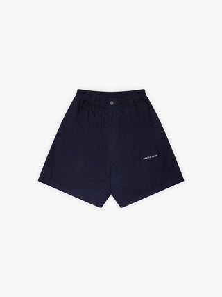 Ripstop Text Logo Shorts - Navy