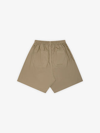 Ripstop Text Logo Shorts - Olive Green