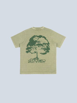 Roots T-Shirt - Washed Olive Green