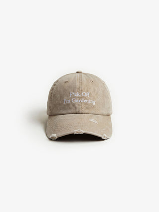 ''F*ck Off I’m Gardening'' Cap Distressed - Clay