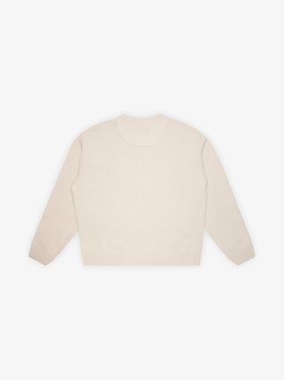 Script Logo Button-up Knit - Sand