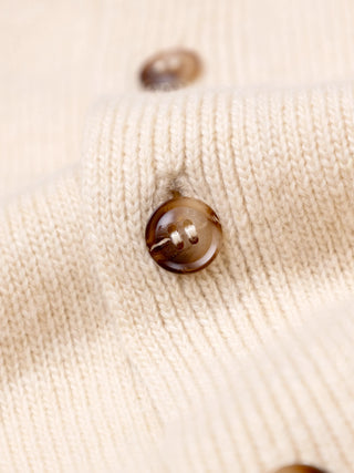 Script Logo Button-up Knit - Sand