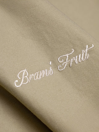 Script Logo Distressed Jacket - Olive Green