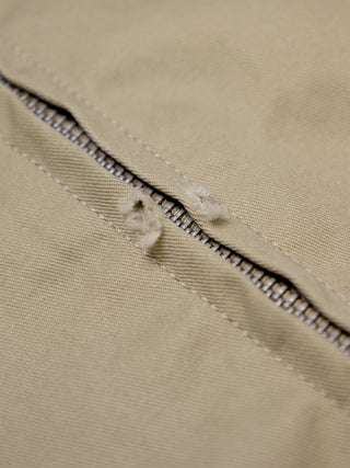 Script Logo Distressed Jacket - Olive Green