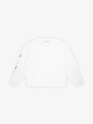 Script Logo Longsleeve - White