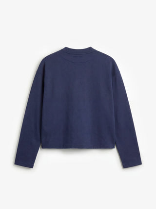 Script Logo Cardigan Sweat - Midnight Blue