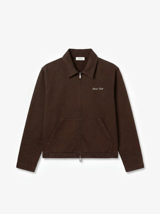 Script Logo Full Zip - Brown