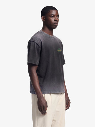 Distressed Leaf T-shirt - Shadow Black
