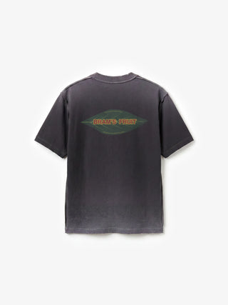 Distressed Leaf T-shirt - Shadow Black