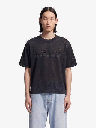 Mesh Logo T-shirt - Shadow Black