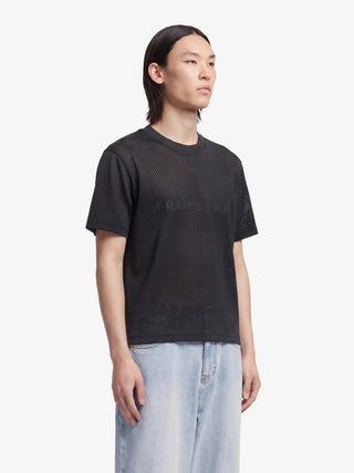 Mesh Logo T-shirt - Shadow Black