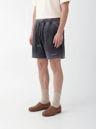 Script Logo Shorts - Shadow Black