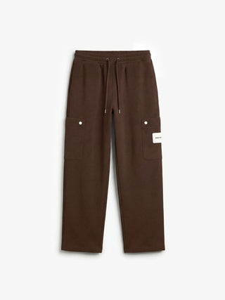 Side Pocket Sweat Trousers - Brown