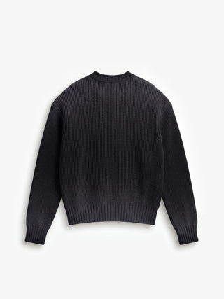 Stamp Knit - Charcoal Black