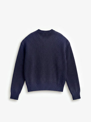 Stamp Knit - Navy